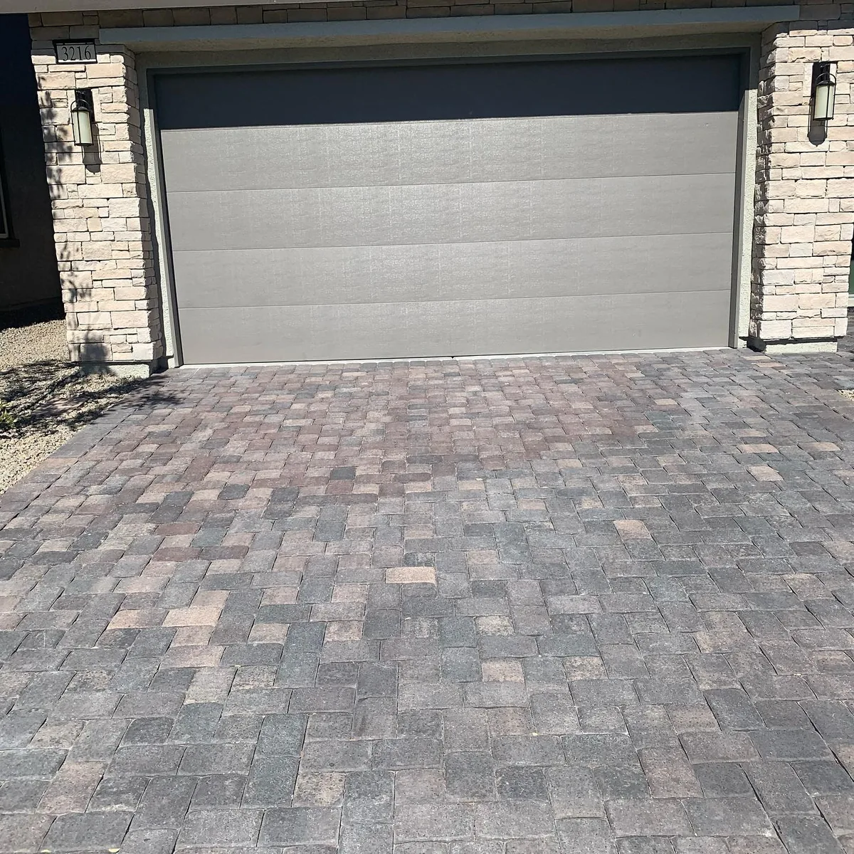 Cleared paver driveway after junk removal in Scottsdale