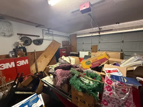 A Tempe garage before a cleanout